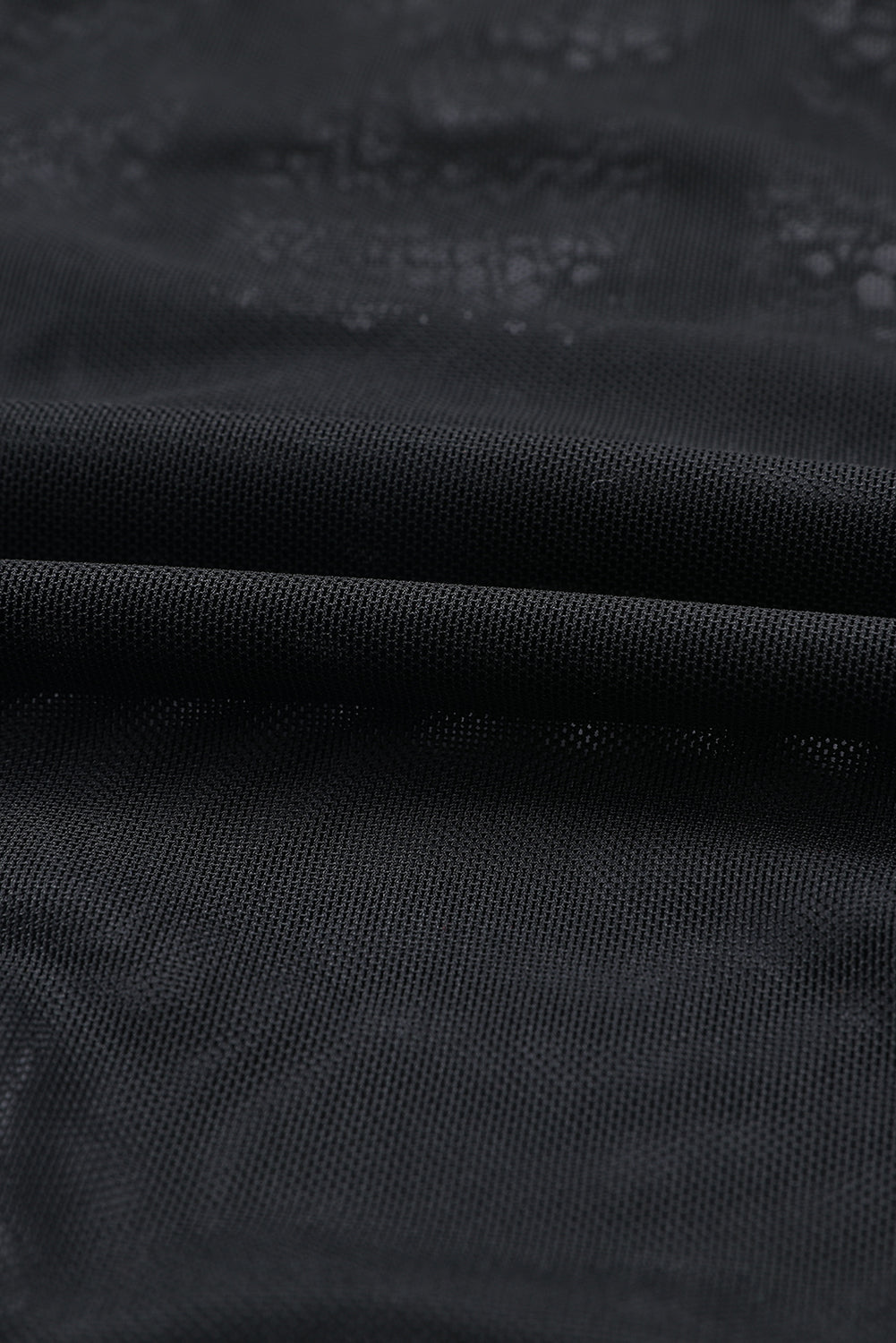 Black Spaghetti Straps Lace Panel Bodysuit